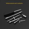 53-Piece Small Tool Set with 1/4" Ratchet, Extension Rod, Quick Wrench & Sockets for Auto & Mechanical Repair
