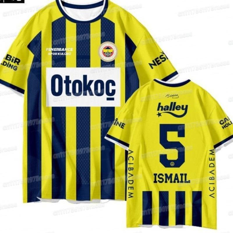 Nuevas Camisetas de Local y Visitante del Fenerbahce 2026 para la Temporada 2026-27, Camiseta Deportiva de Manga Corta Estilo Familiar Impresa en 3D para Aficionados