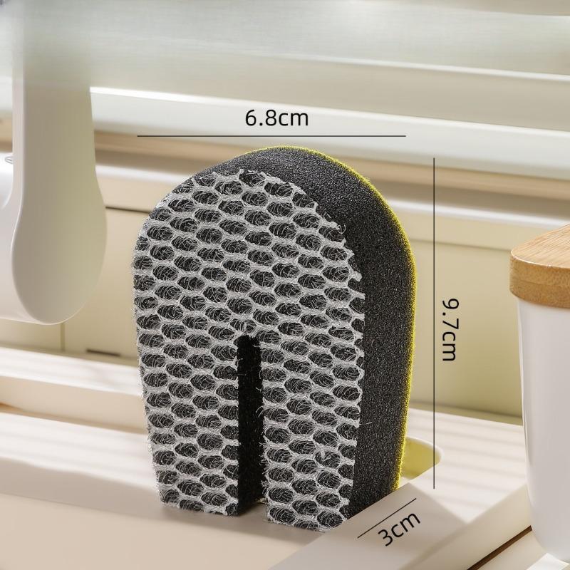 

U-shaped Double-sided Sponge for Cleaning The Mesh Gaps of The Chopping Board. It Can Be Used As A Cleaning Cloth To Remove Stains and Clean.