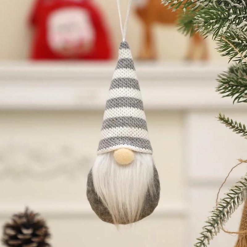 1Pcs Xmas Tree Hanging Santa Faceless Gnome Doll Wall Decor Adorable Christmas Dinner Festive Atmosphere Unique Ornament