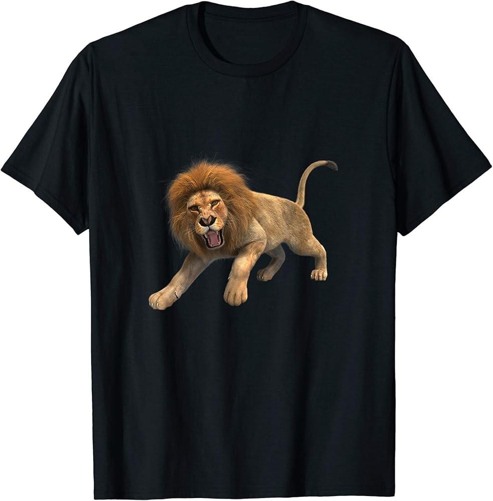 Male Lion with Mane TShirt Unisex T-Shirt L