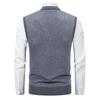 Men's Knitted Warm Sweater In Autumn and Winter V-neck Vest Diamond Grid Twisted Flower Casual Fashion Versatile Top