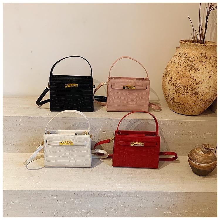 Damen neue Mode vielseitige Umhängetasche mit Steinmuster, hochwertige Damen vielseitige Messenger Bag