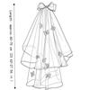 Soft Mesh Bridal Wedding Veil Hair Clip Short Tulle Veil Butterfly Mesh Headpiece  Civil Wedding