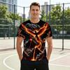 Men's Volcano Phoenix Pattern T-shirt - A perfect gift for friends and elders, comfortable.