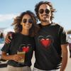 Valentine Heart T-Shirt Couples Love Graphic Tee Romantic Gift for Him Her