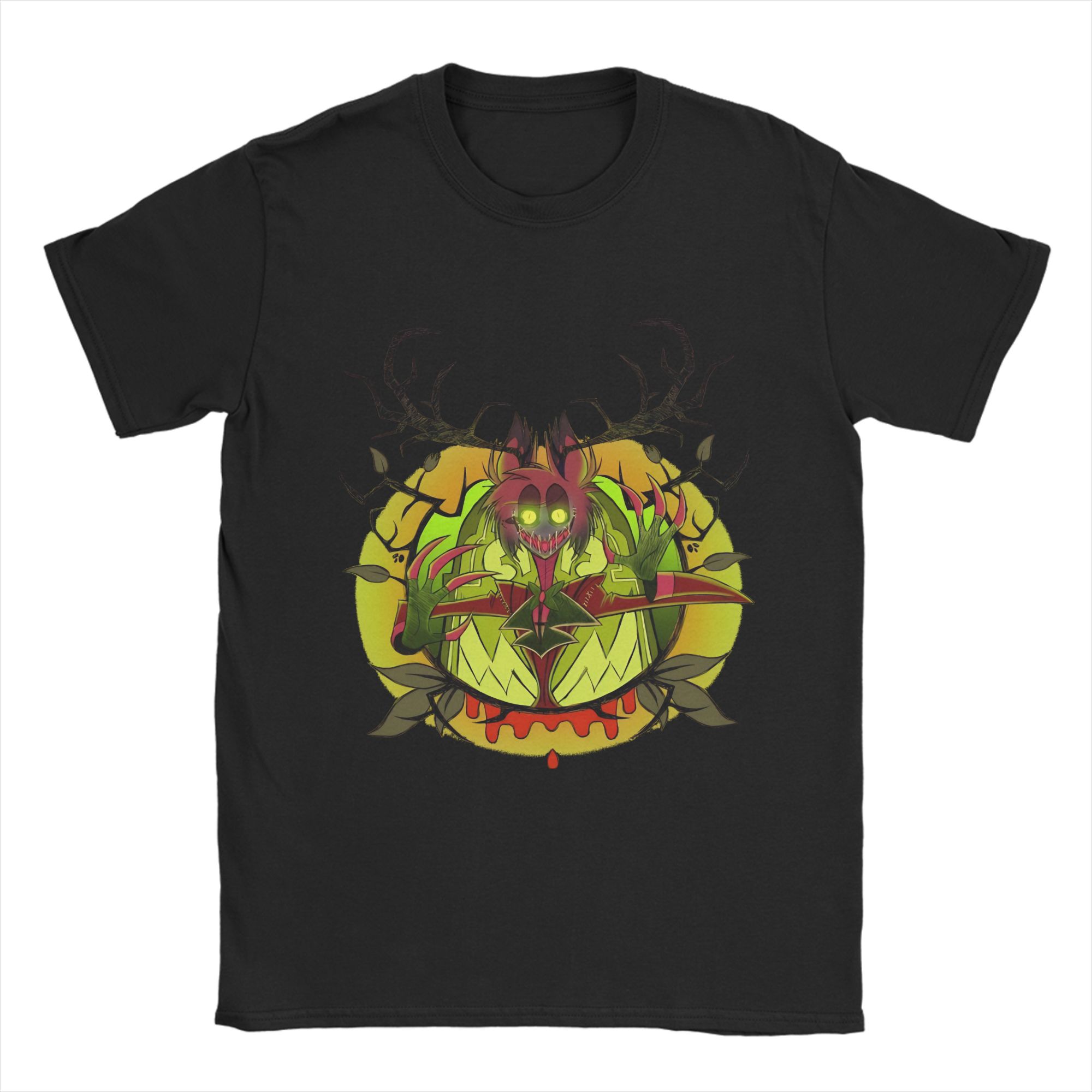 

H-Hazbin Hotels T-Shirt Summer 100% Cotton T-Shirts For Men Hippie Design Tee Shirt Short Sleeve Vintage Tees 5XL різнокольоровий