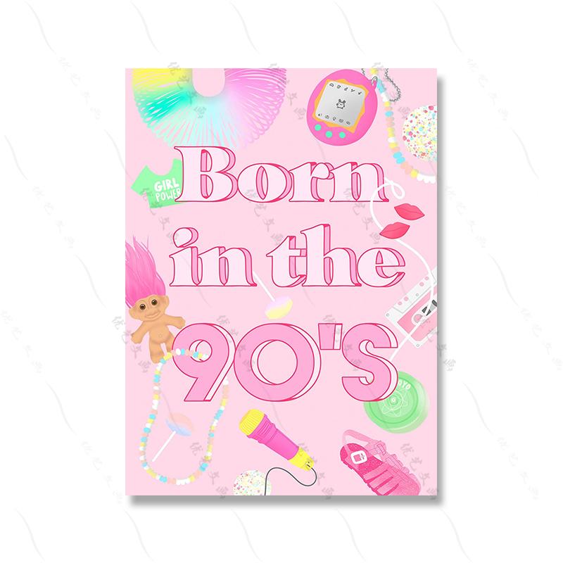 Floral Animal Print Pink Bedroom Hallway Poster Wall Decor Positive Quote Colourful Canavs Painting Kitchen Office Decor Picture