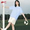 Warrior Women's Loose Fit Cotton T-Shirt & Waffle Shorts Set