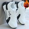 Winter Cotton Shoes, Men's Warm Plush Shoes, Waterproof Shoes, Thickened Casual Sports Running Shoes