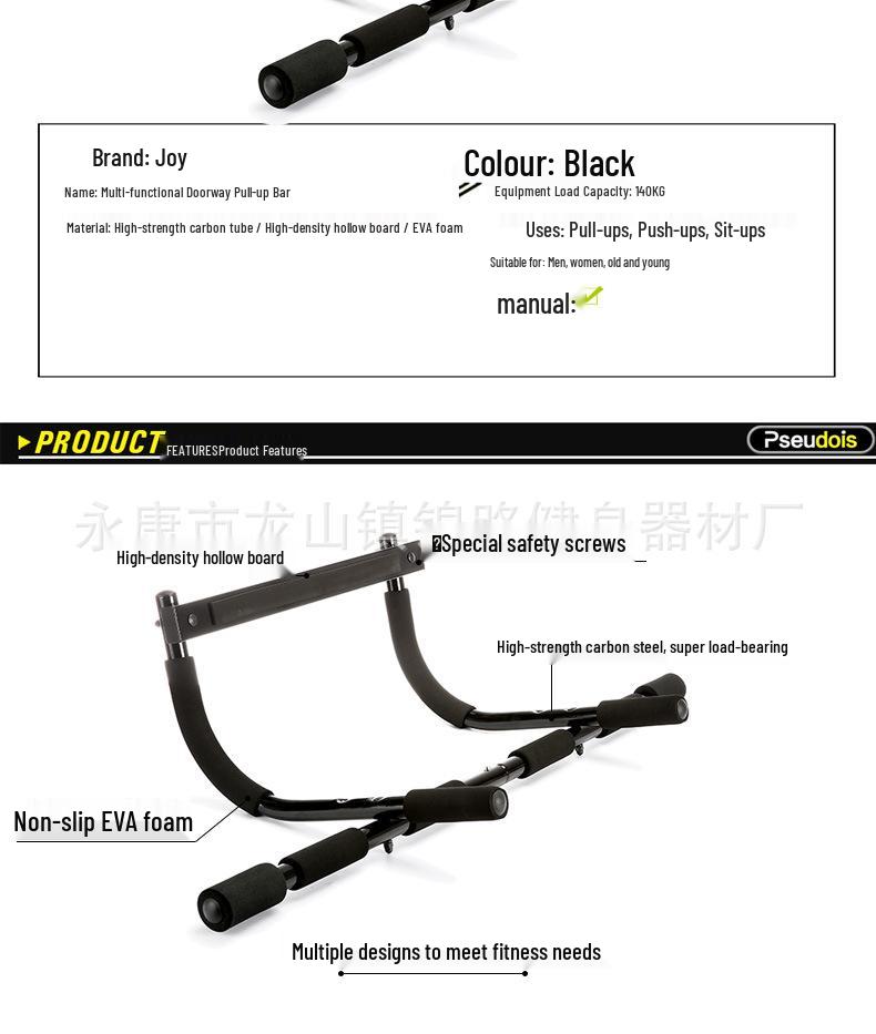 Bodyweight Fitness Sculpting Pull-Up Bar for Doorway