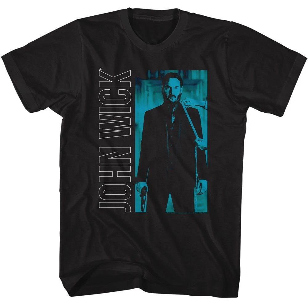 John Wick - Vertical Text And Rectangle - American Classics - Solid Black 130