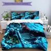 3pcs Tomioka Giyuu1 Design Cover Set - HD Printed Bedding with 1 Cover and 2 Pillowcases - Perfect for Home and Dorm Decor