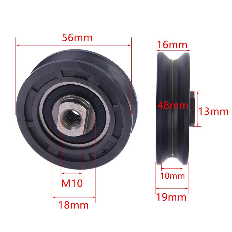 Applicable To Elevator Door Hanging Wheel No.3201.05.0032/ Diameter 56Mm Thickness 16Mm Inside Diameter M10