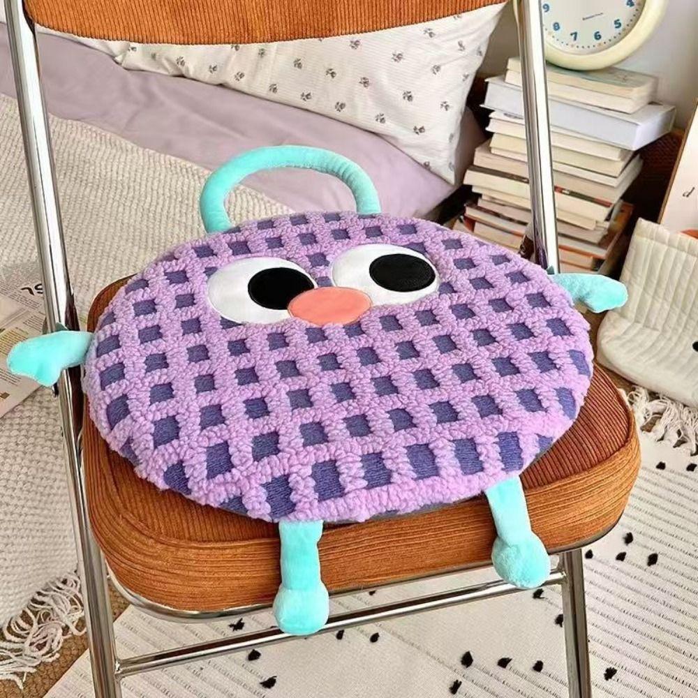 Cartoon Car Cushion Pad Easy To Clean Chair Pad for Long Sitting Dopamine Seat Cushion  Home