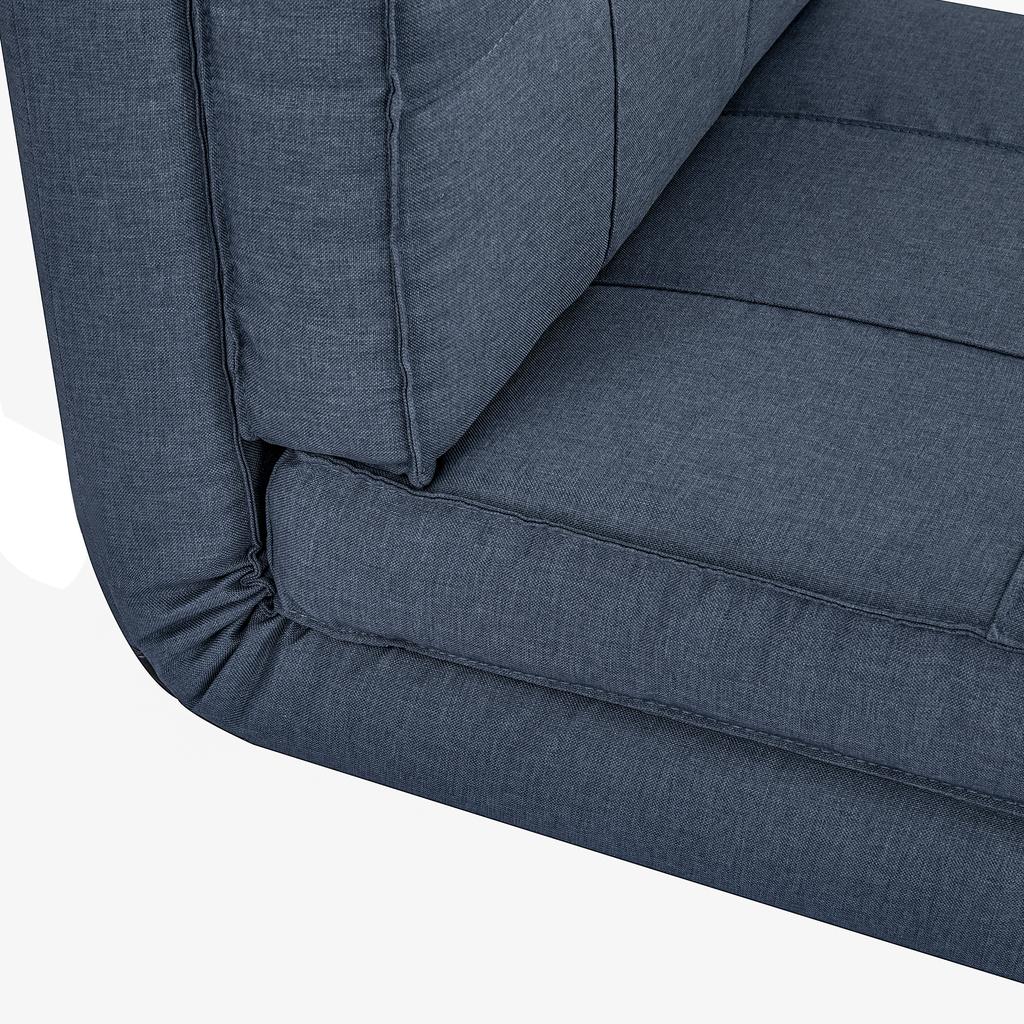 Floor Sofa Foldable Sleeper Chair Floor Chair 5-Level Adjustable Folding Chair Sofa Bed Sofa Bed Single Sofa Blue 61 X 73 X 58 Cm