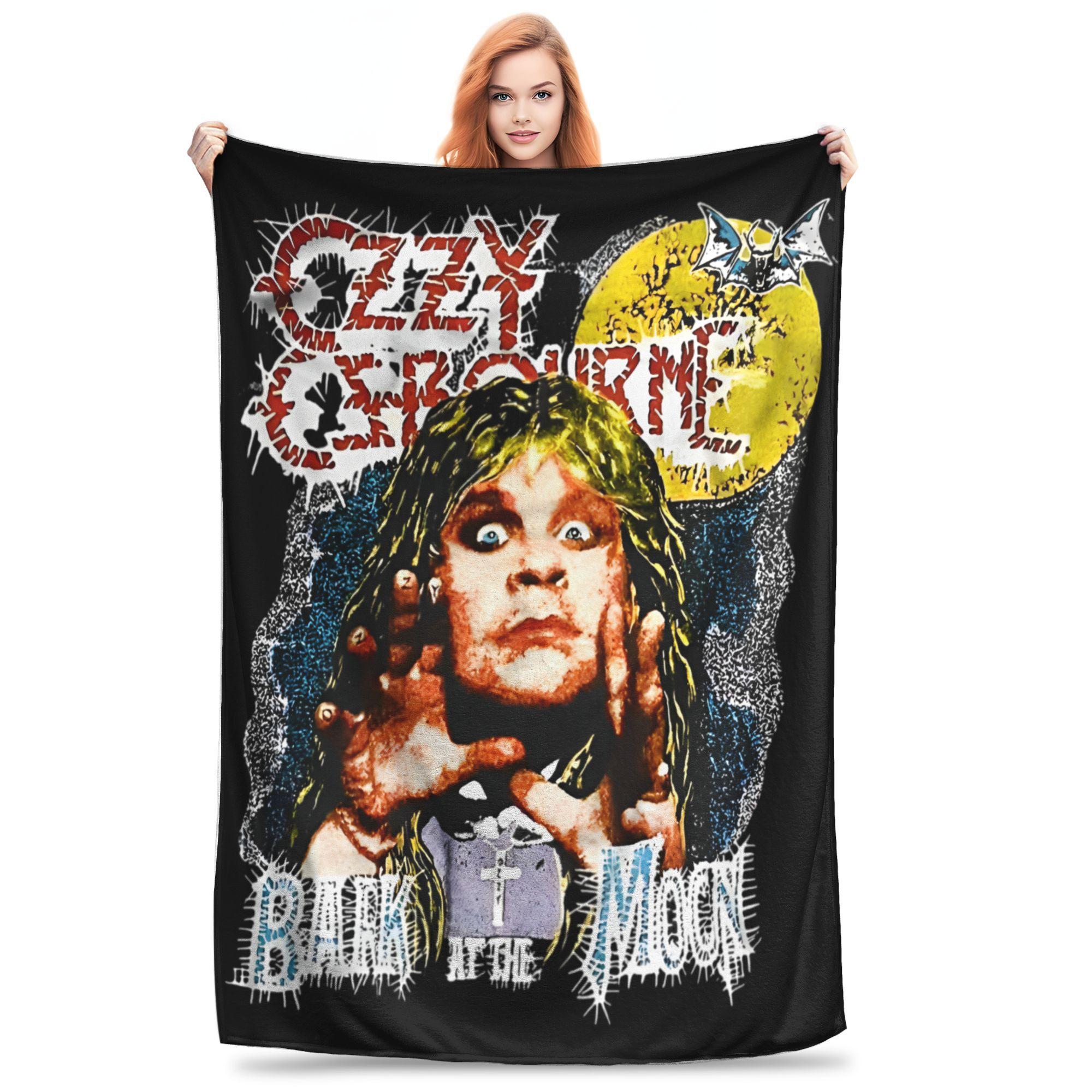 

Black Sabbath Ozzy Osbourne Blanket Back To The Beginning Tour Warm Plush Bedding Throws For Travel Office Flannel Bed Cover 30x40in