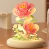 Plastic Plant Bonsai Building Blocks with Dust Cover Desktop Ornaments  Home Decoration