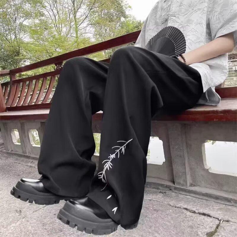 Pants Men's Spring and Summer Drooping Feeling Straight Casual Suit Trousers Summer