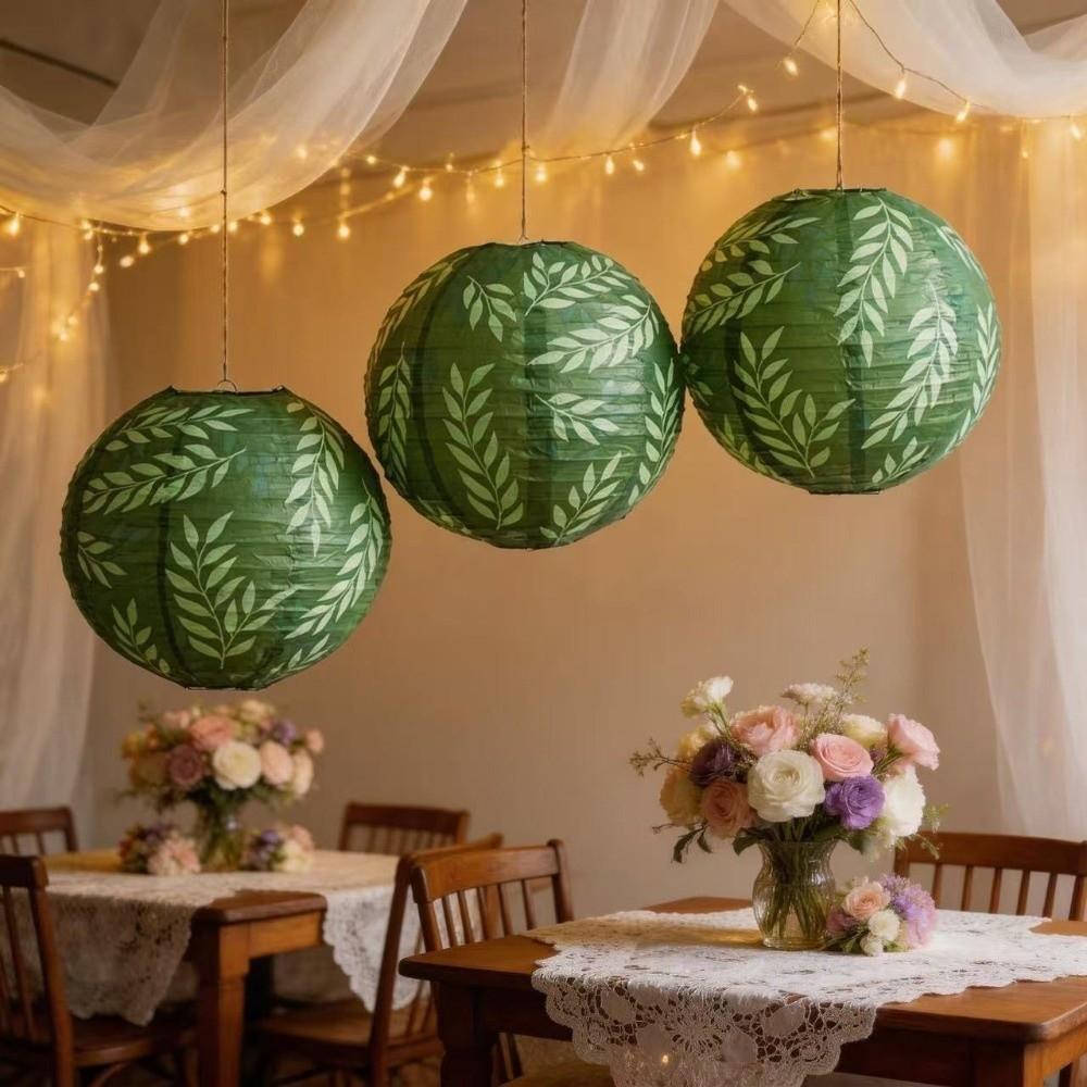 Vintage Hanging Paper Lantern Round Chinese Lantern Creative Lantern Ball  Mid Autumn