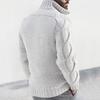 Herren High Neck Zopfmuster Cardigan Herbst/Winter 2025 - Europäischer Stil Reißverschluss Langarm Jacke