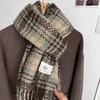 Soft Winter Scarf Thickened Neck Warmer Casual Shawl Wrap  for Women