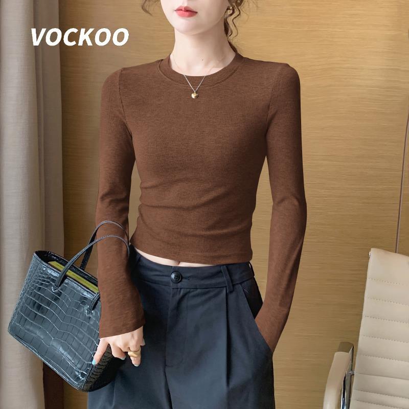 

Women s Slim Fit Long Sleeve Gray Base Layer Top - Spring/Autumn 2025 Round Neck T-shirt M (Weight 95-105)