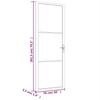 Vidaxl Drzwi Wewnętrzne, 76X201,5 Cm, Białe, Szkło Esg I Aluminium