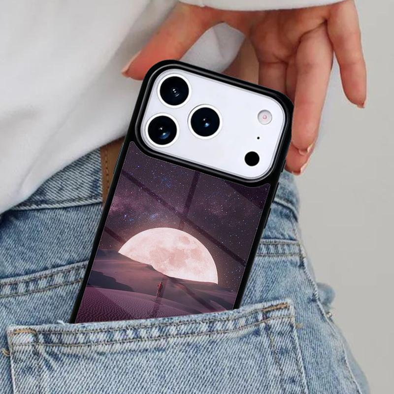 Star Space Moon Night soft Phone Case for iPhone 17ProMax 12 13 14 15 16e 17 Pro Max Plus Air Cover