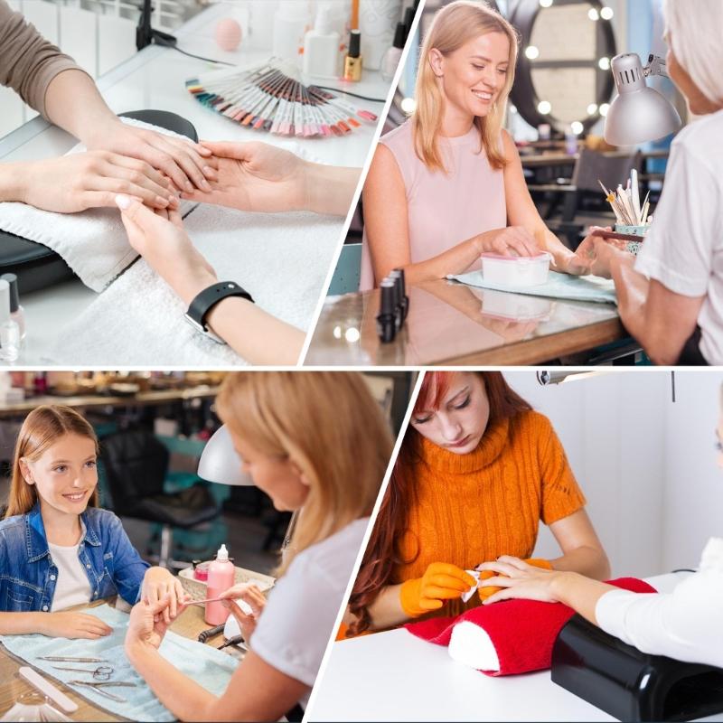 120x/Box French Tip False Nails Press On Nails Coffin False Nails Full Cover Stick on Nails Artificial Nails for Woman