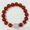 Natural Stone Beaded Bracelets for Women Handmade 10mm Round Beads Agate Bracelet Semi-Precious Gemstone Elastic Bangle DIY Jewelry Gifts