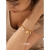 18k Gold Seashell Conch Pendant Bracelet: Ocean-Inspired Non-Fading Stainless Steel Jewelry for Women