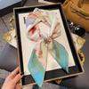 Silk scarf women's neck new scarf with coat 70 small square scarf scarf mother high-end scarf