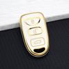 TPU Car Key Fob Cover Shell for Hyundai Kia Tucson Sonata Santa FE Carens 2007-2011 Anti-scratch Remote Key Protector Key Chain