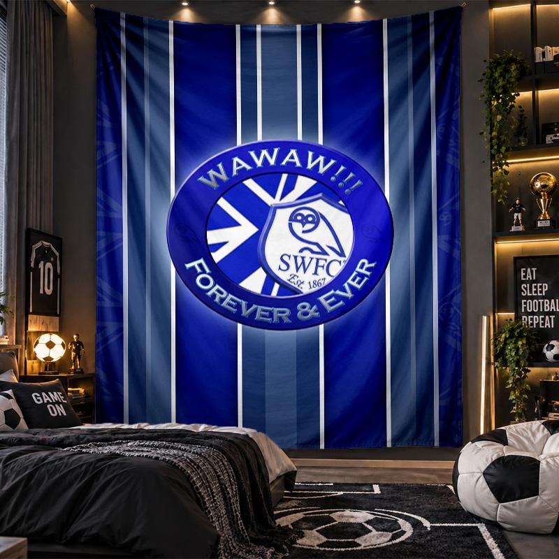 Wall Hanging Tapestry Sheffield Wednesday Print Cloth for Living Room Bedroom Home Decor