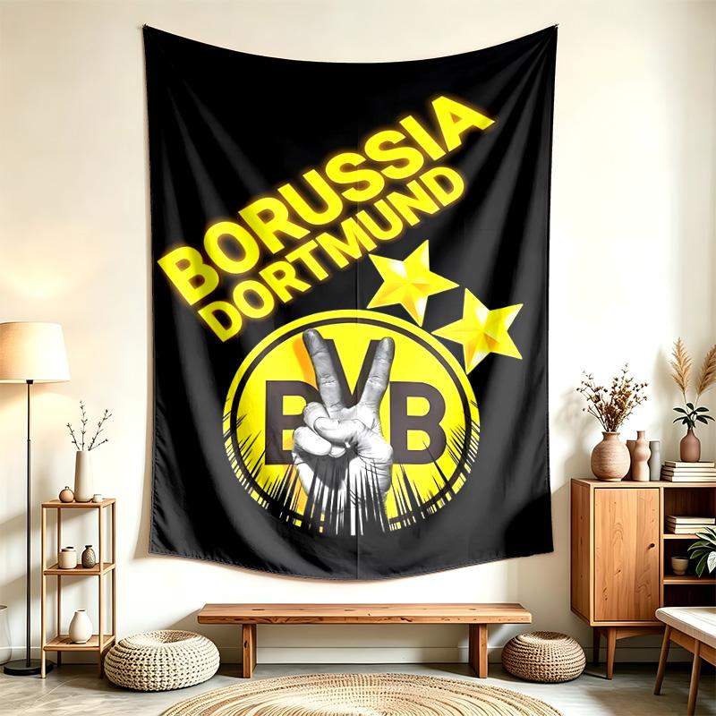 Borussia Dortmund (14) Tapestry Suitable For Decorating Homes Dorms And Bedrooms Soft To The Touch And A Perfect Gift For Friends And Family