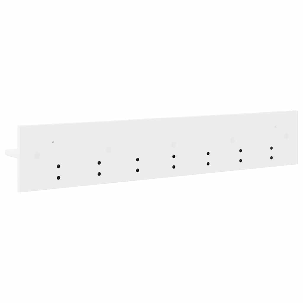 Wall Mounted Nightstand White 100 X 10.5 X 18 Cm Engineered Wood