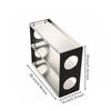 Tabletop Organizer with Acrylic Shelves Compact 3-Tier Storage Rack Long-Lasting