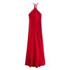 Women's New Fashion Style Silk Satin Texture Dress