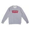 Levis Letter Print Crew Neck Casual Long Sleeve Loose Sweatshirt Men Sweatshirt Gray 19492-0026