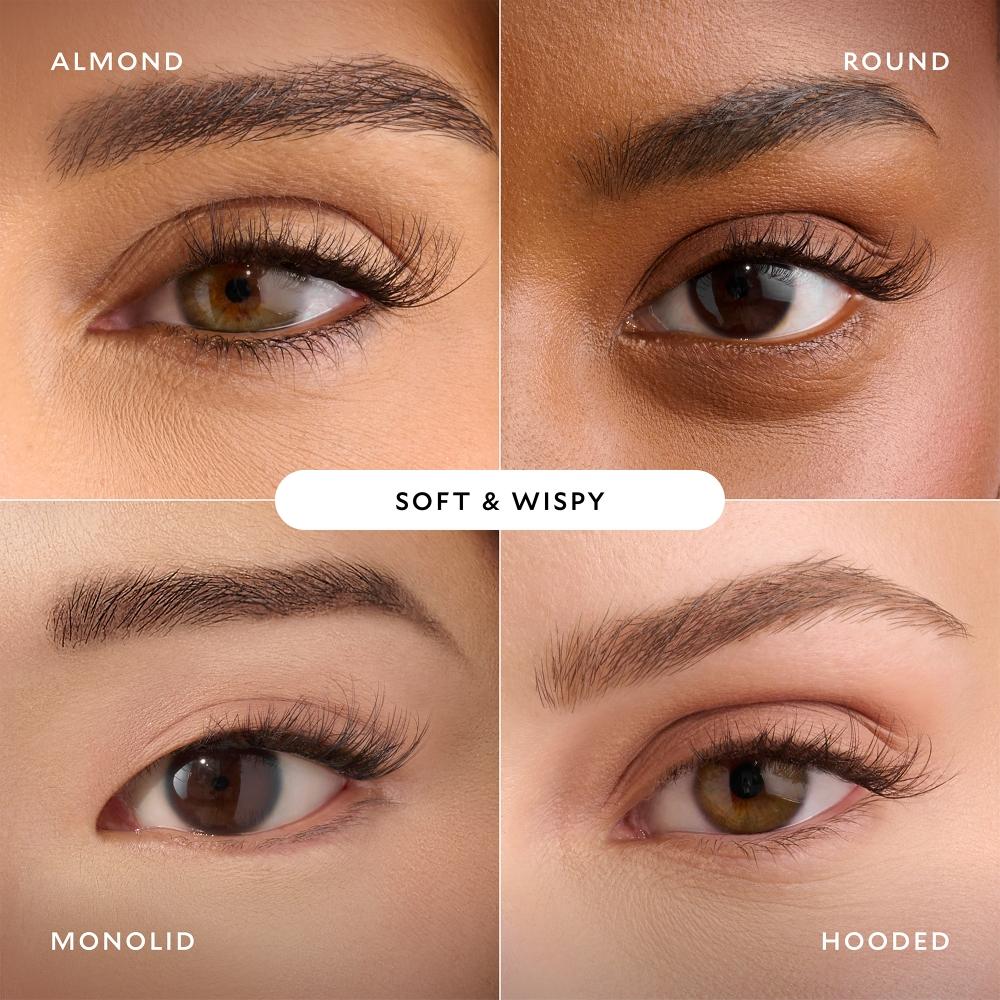 Velour Lashes Velour Xtensions Selbstklebende, weiche Wimpernbüschel