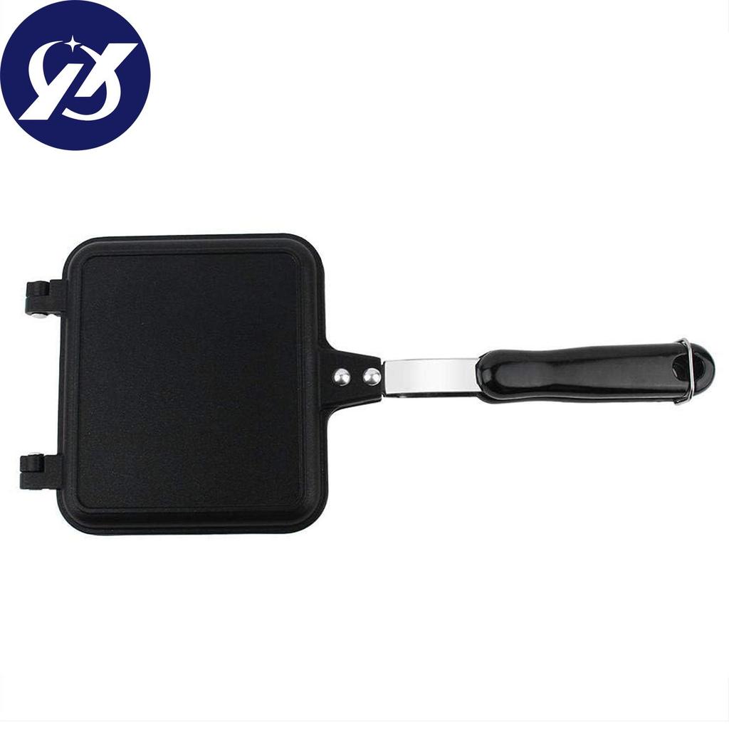 Double Sided Frying Pan, Grilled Cheese Maker, Nonstick Sandwich Maker, Flip Grill Pan For Toast Panini Waffle