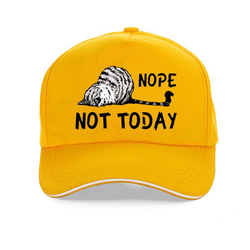 Nope Not Today cat Baseball Cap Cartoon Cute Cat feUnisex hats Adjustable snapback caps