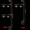 1-Arm Steel Wire Traces 2-Arm Anti-Bite Leaders Fishing Leader Rigs  Saltwater Sea Fishing