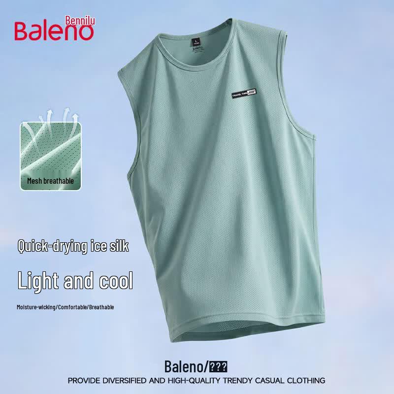 Baleno Men s Ice Silk Mesh Tank Top 2XL