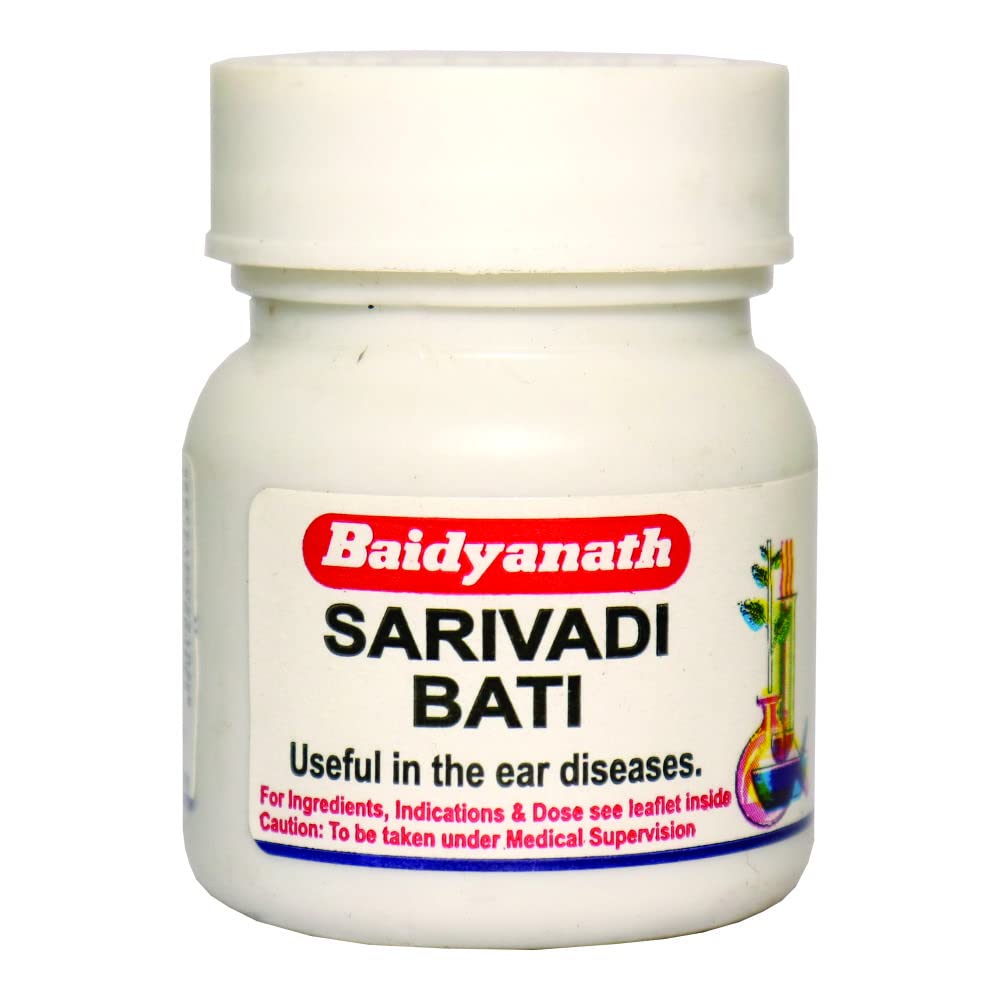 Baidyanath Asli Ayurved Sarivadi Bati 20 Tablets X Pack of 2 | Herbal Ayurvedic Supplement for Daily Wellness