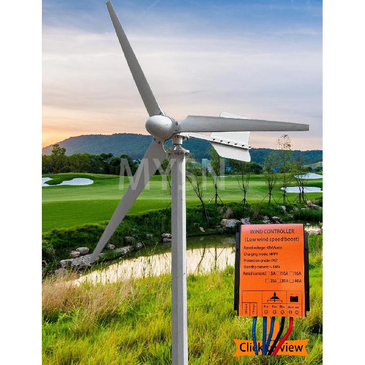 12V 24V Auto 48V MPPT 20000W 10A 20A 30A 40A Wind Charge Controller For Wind Turbine Generator Water Proof IP67 For Home Energy