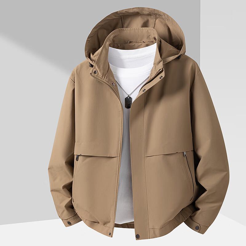 

FAPAI Men s Casual Hooded Bomber Jacket 2XL (54)