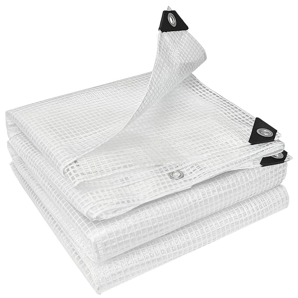 3 x 5m Waterproof Tarpaulin Heavy Duty 140GSM PE Tarp White