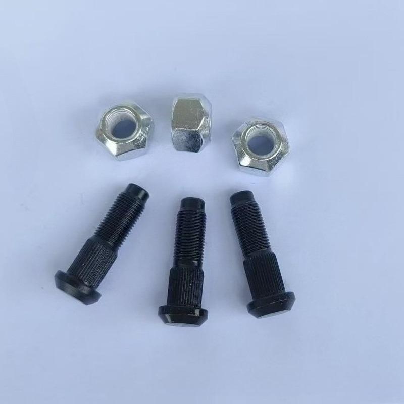 3pcs/set Nut & Bolt Stud Screws 6564669 6709170 Fits Bobcat Wheel S175 S185 S205 S220 S250 S300 S590 543 641 742 825 A220 A300
